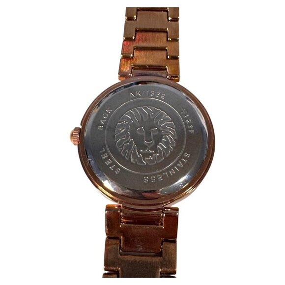 Anne Klein Diamond Dial Bracelet Watch Rose Gold Tone - Picture 3 of 6